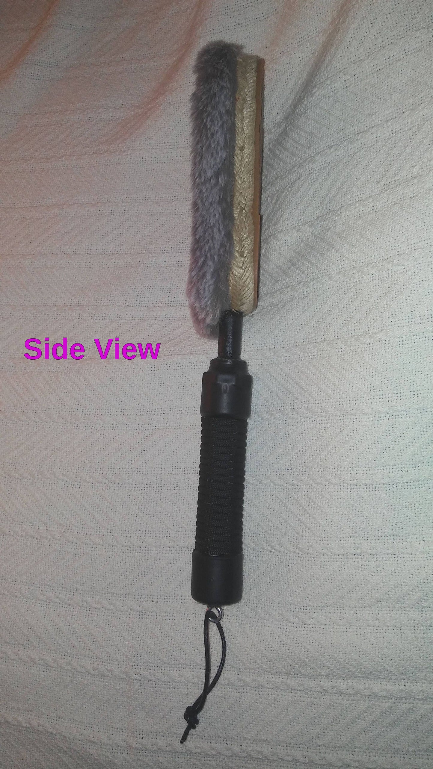 Rubber Sole Shoe Paddle / Soft Fur Side - Pleasure or Impact! You decide.