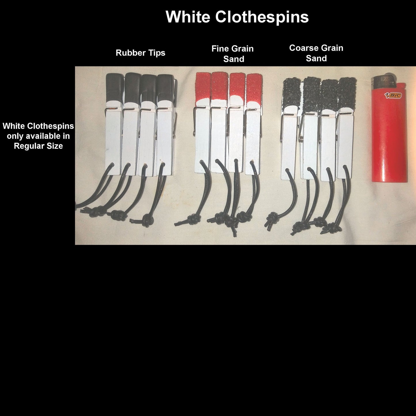 Sand and Rubber Tipped Clothespin Nipple Clamps/Clips (Regular + Jumbo sizes) for the Serious Sadist & Masochist into Nipple Play