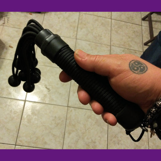 Massaging Ball Flogger (Choice of Handle Color)