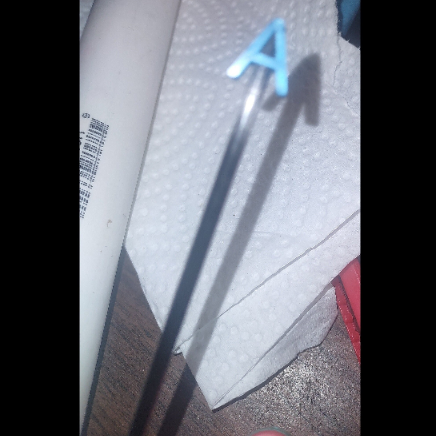 Customized  Evil Stick with your choice of Letter or Shape - 3.0mm Carbon Fiber Rod - 11 Colors Available!