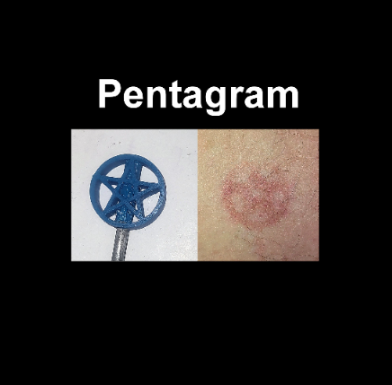 Customized  Evil Stick with your choice of Letter or Shape - 3.0mm Carbon Fiber Rod - 11 Colors Available!