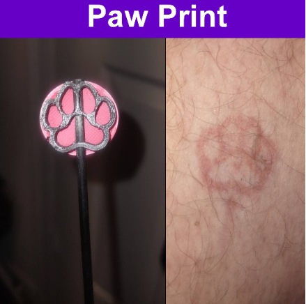 Customized  Evil Stick with your choice of Letter or Shape - 3.0mm Carbon Fiber Rod - 11 Colors Available!