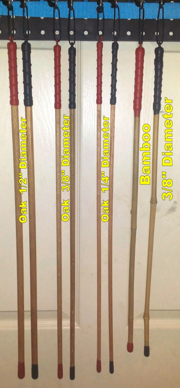 Oak and Bamboo Canes for Biblical Discipline - Various Diameters- Priced to sell!