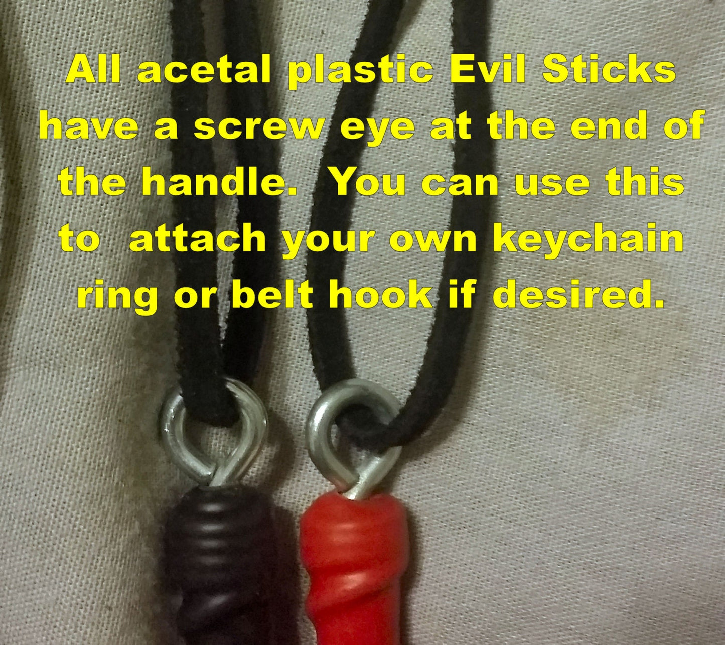 Evil Stick 3/16" Diameter (4.8mm)  - Acetal/Plastic  ( Ouch!)