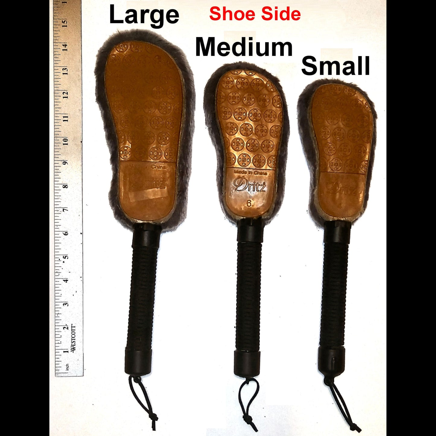 Rubber Sole Shoe Paddle / Soft Fur Side  - Pleasure or Impact! You decide.