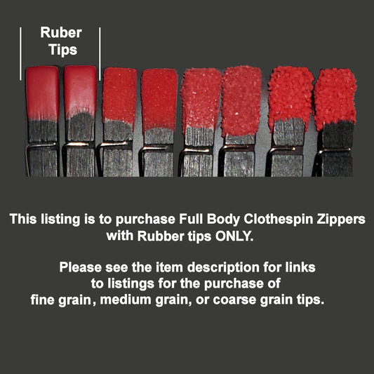 Full Body Clothespin Zipper Play - 24 Rubber Tipped Clothespins on 8' Cord. Please READ Description.