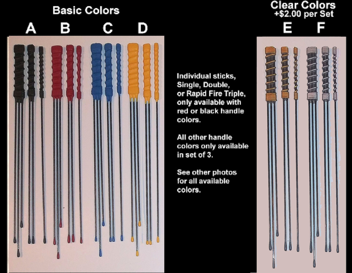 BDSM Evil Stick Suck Stick Wicked Stick Single, Double, & Rapid Fire Triple. Buy One or a Set of 3. Carbon FIBER. PLEASES Read Description.
