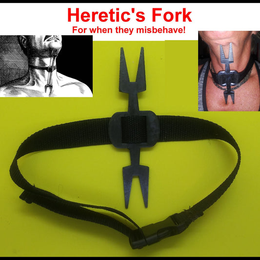 Medieval Device Modernized - Heretic's Fork - BDSM Control Humiliation Discipline. Less Than Half The Cost of Metal Versions!