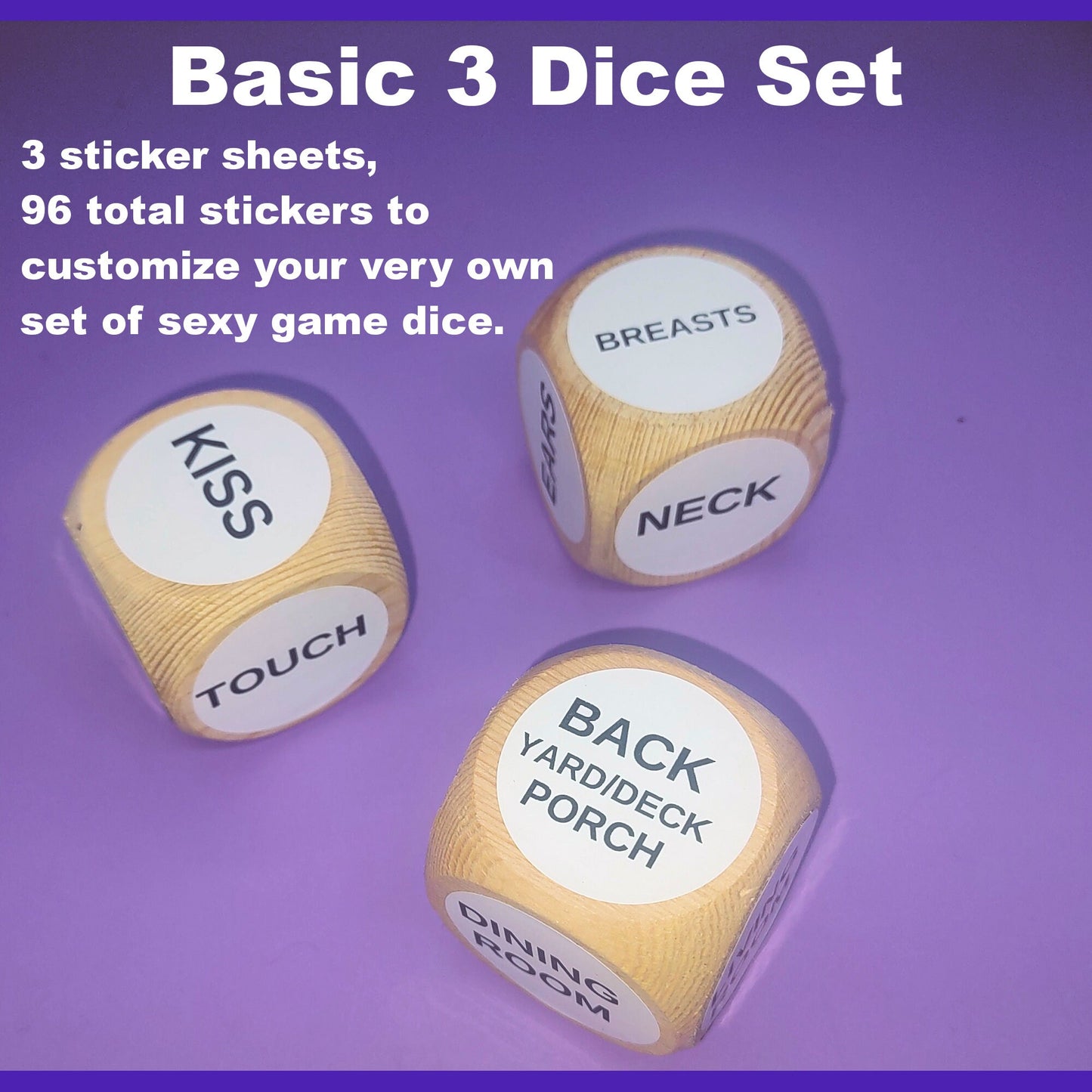 The ULTIMATE Kinky, Sexy, Erotic Sex Game Dice. Customize the Dice to Play the Game YOU want