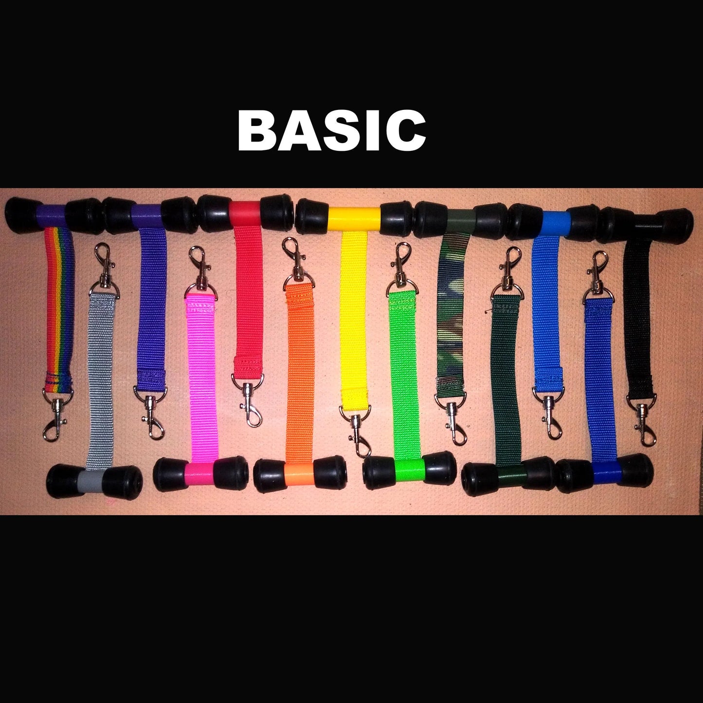 Over Door Suspension Hook  - Restrain on Any Door  Basic & Adjustable lengths available. NEW! OPTIONAL Cuffs Now Available.